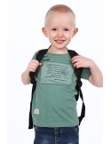 Khakifarbenes Jungen-T-Shirt mit Aufdruck NDZ4484 – Online-Shop – Boutique